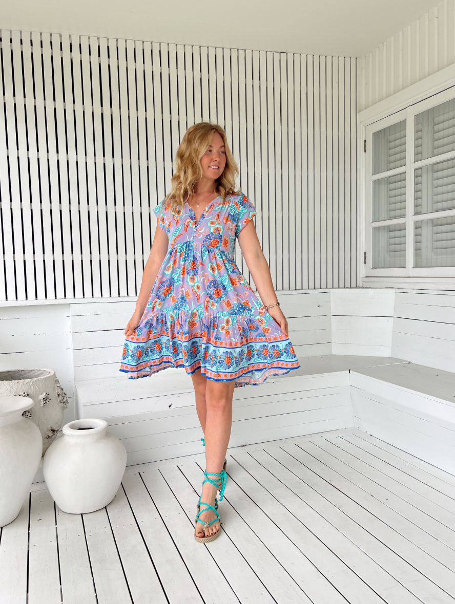 DAYDREAMER PRINT TRACEY DRESS
