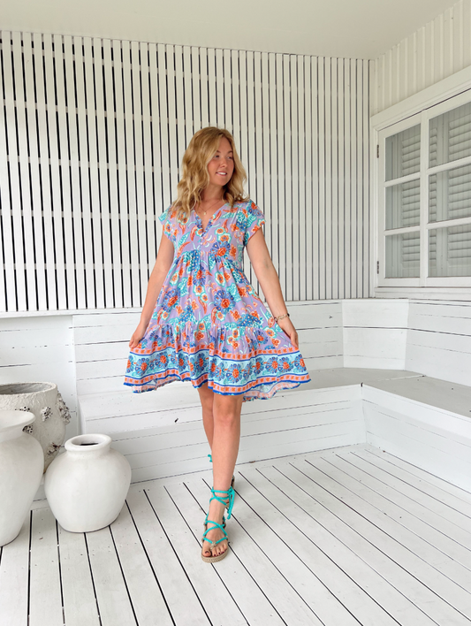 DAYDREAMER PRINT TRACEY DRESS