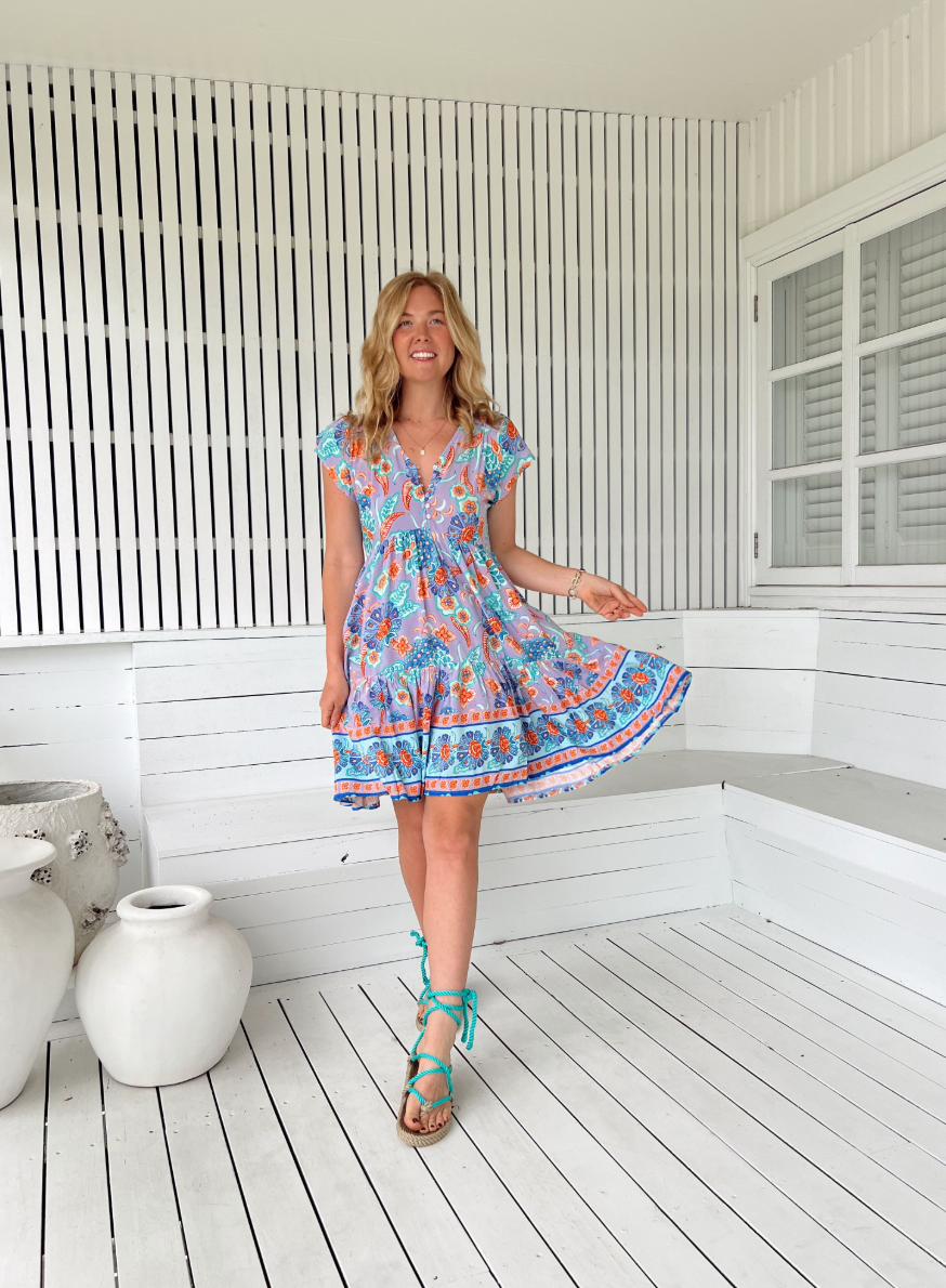DAYDREAMER PRINT TRACEY DRESS