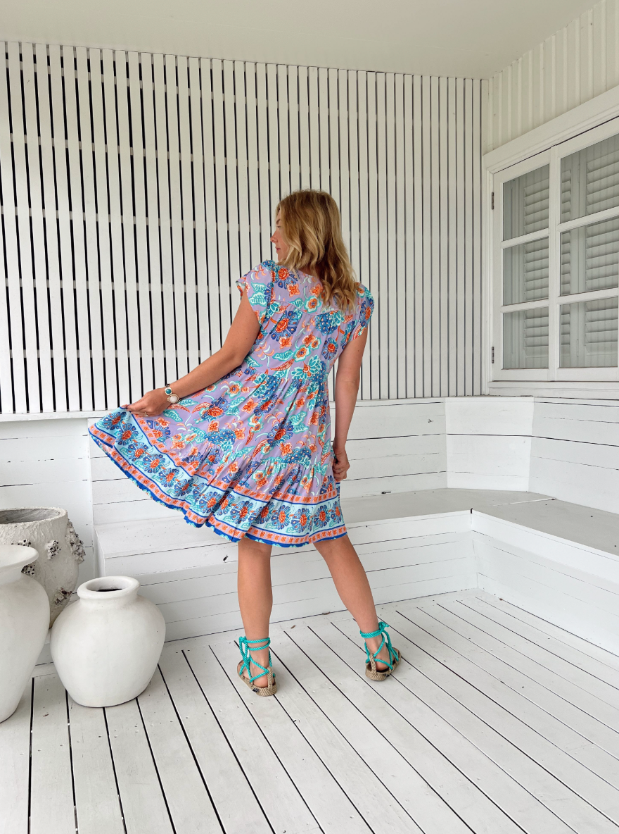 DAYDREAMER PRINT TRACEY DRESS