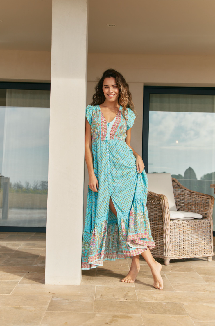 ATLANTIS PRINT CARMEN MAXI