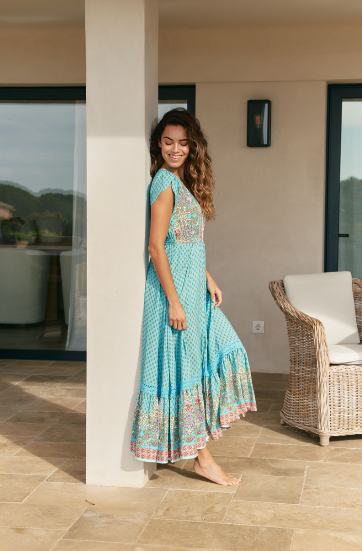 ATLANTIS PRINT CARMEN MAXI