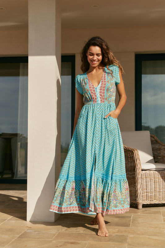 ATLANTIS PRINT CARMEN MAXI