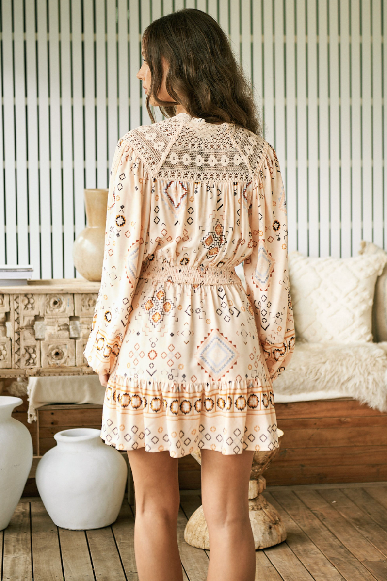 ELSIE PRINT OLIVIA MINI DRESS