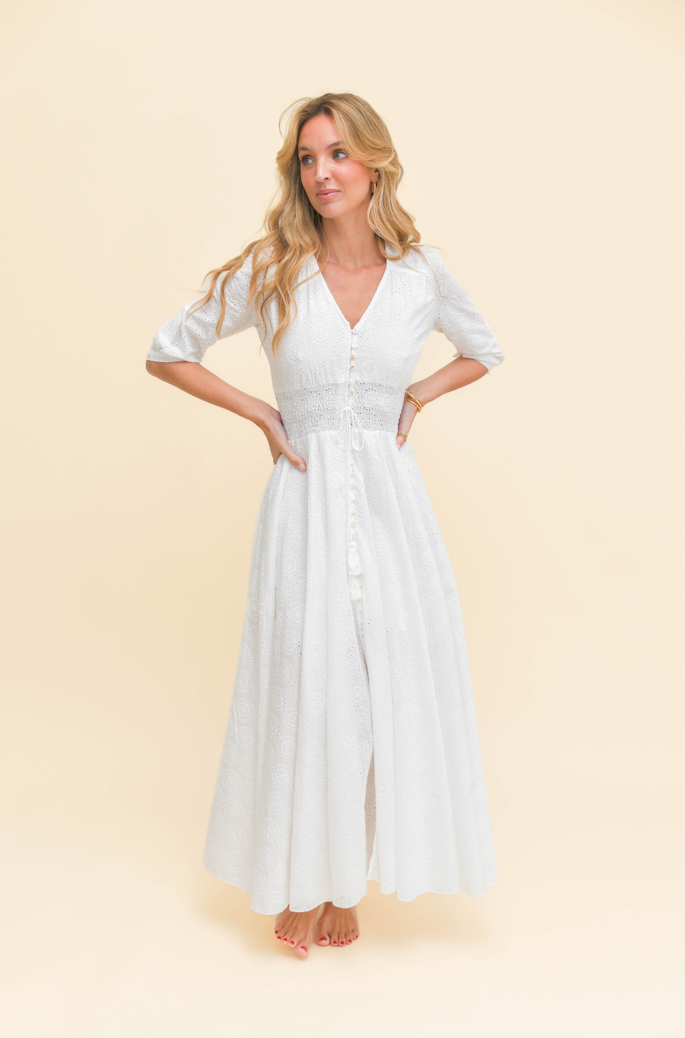 SOL EMBROIDERED INDIANA MAXI