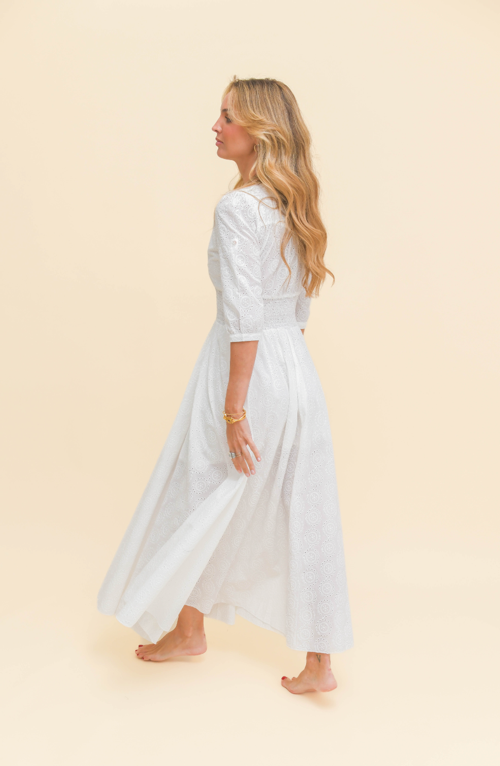 SOL EMBROIDERED INDIANA MAXI