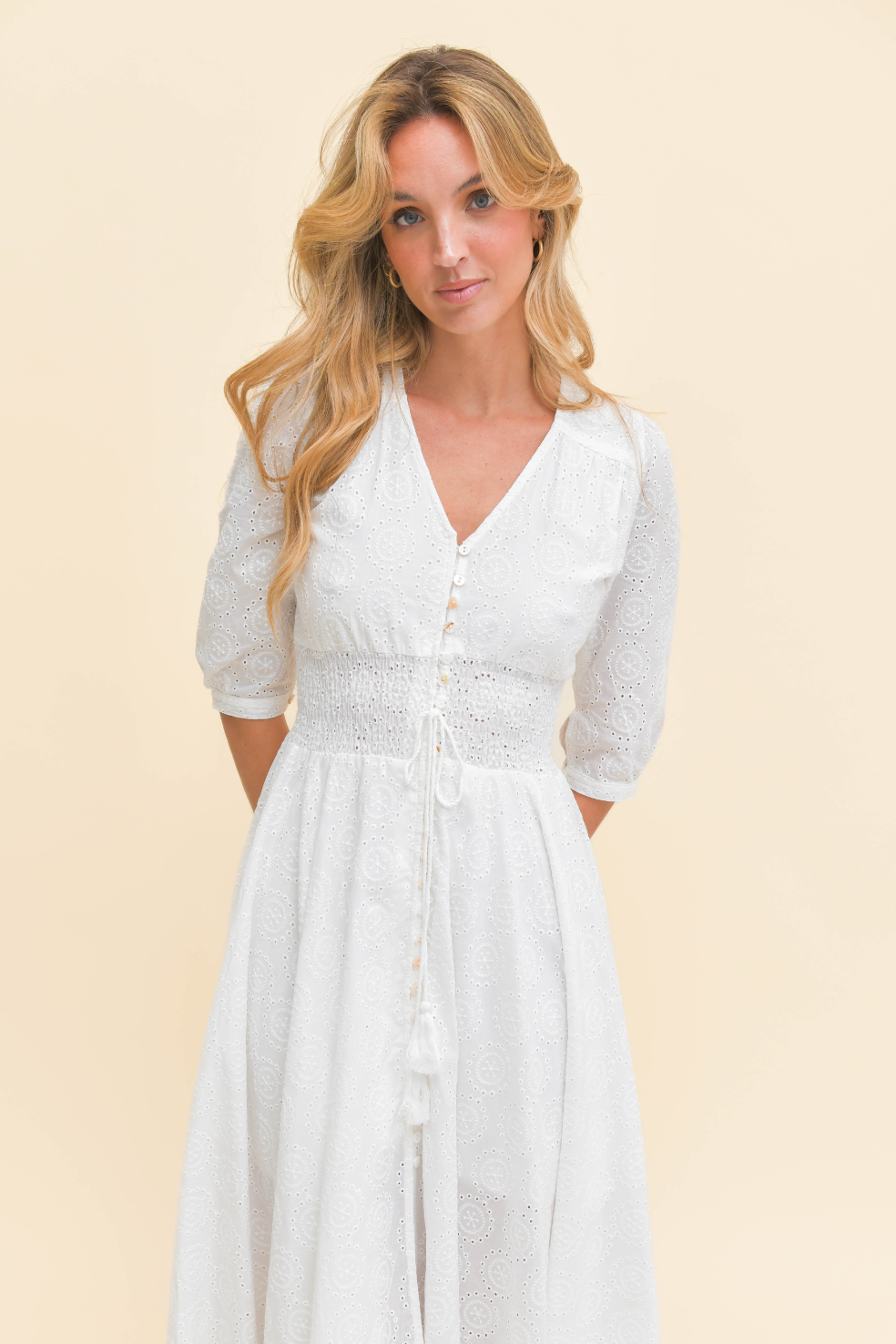 SOL EMBROIDERED INDIANA MAXI