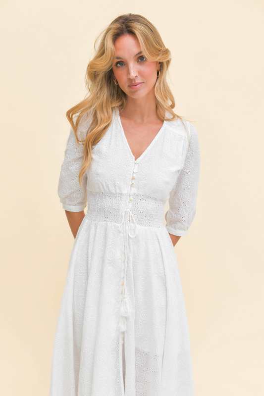 SOL EMBROIDERED INDIANA MAXI