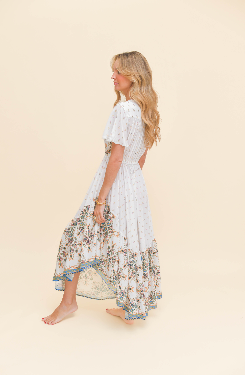 GEMSTONE PRINT TAURUS MAXI DRESS