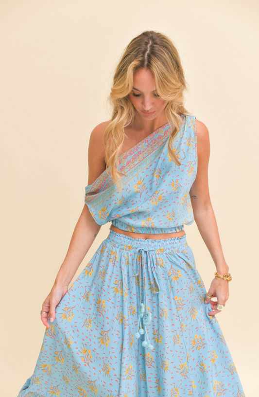 LAGUNA FLEUR PRINT ELKA CROP