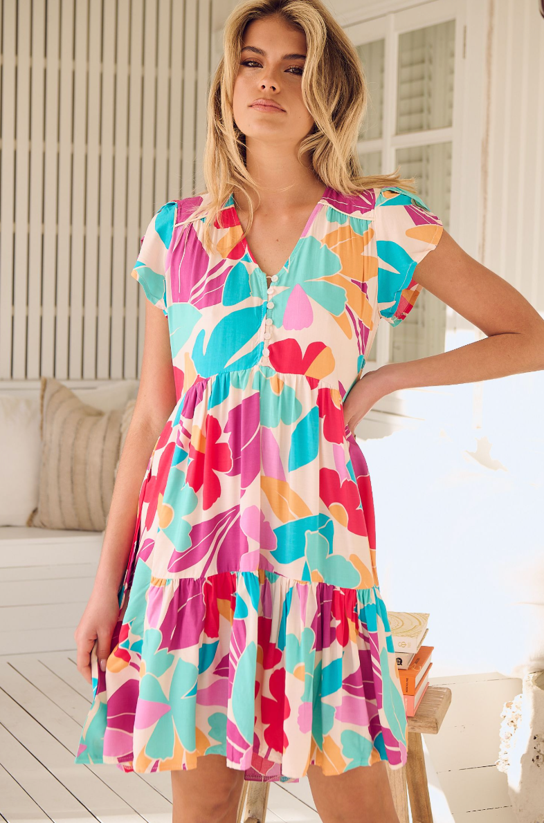 OHANA PRINT TRACEY DRESS