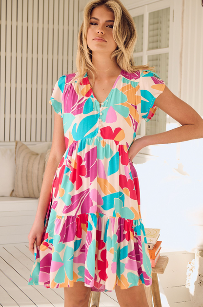 OHANA PRINT TRACEY DRESS