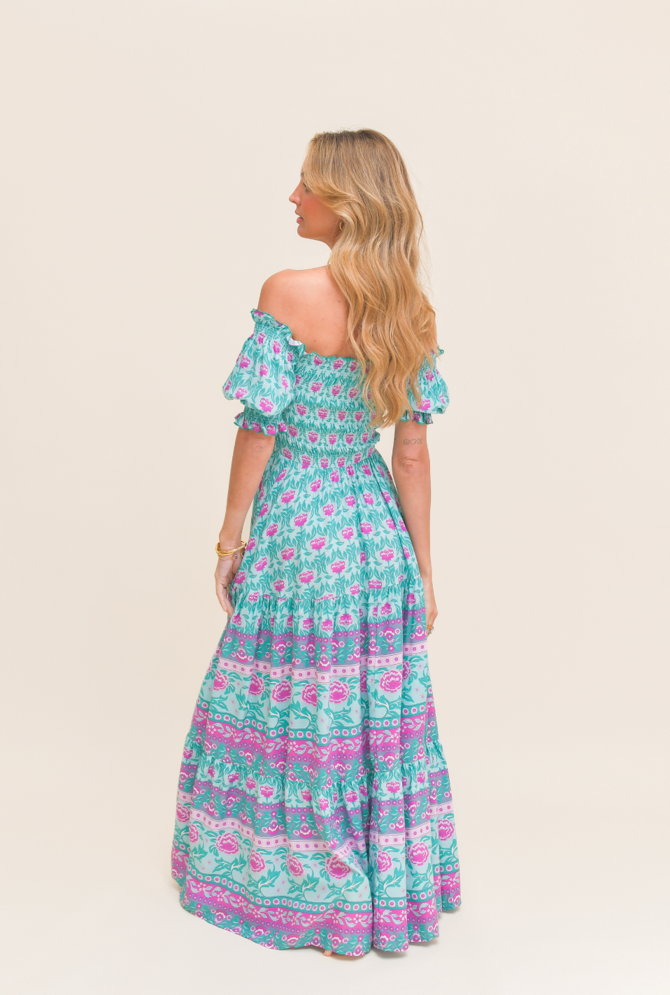 BOREAL PRINT CLAUDETTE MAXI DRESS
