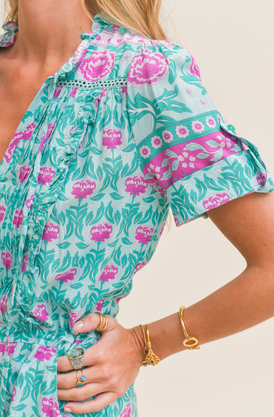 BOREAL PRINT REMY MINI DRESS