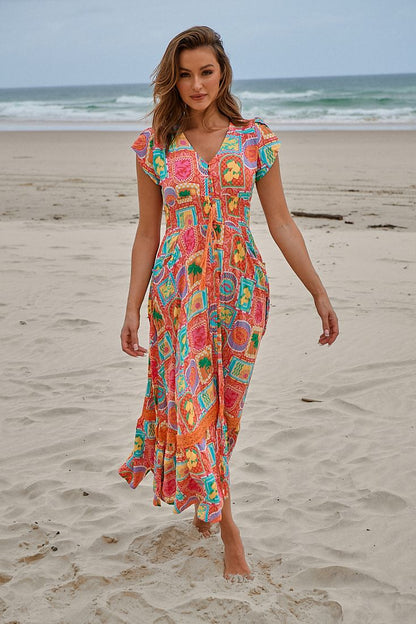 SICILY PRINT ROMI MAXI