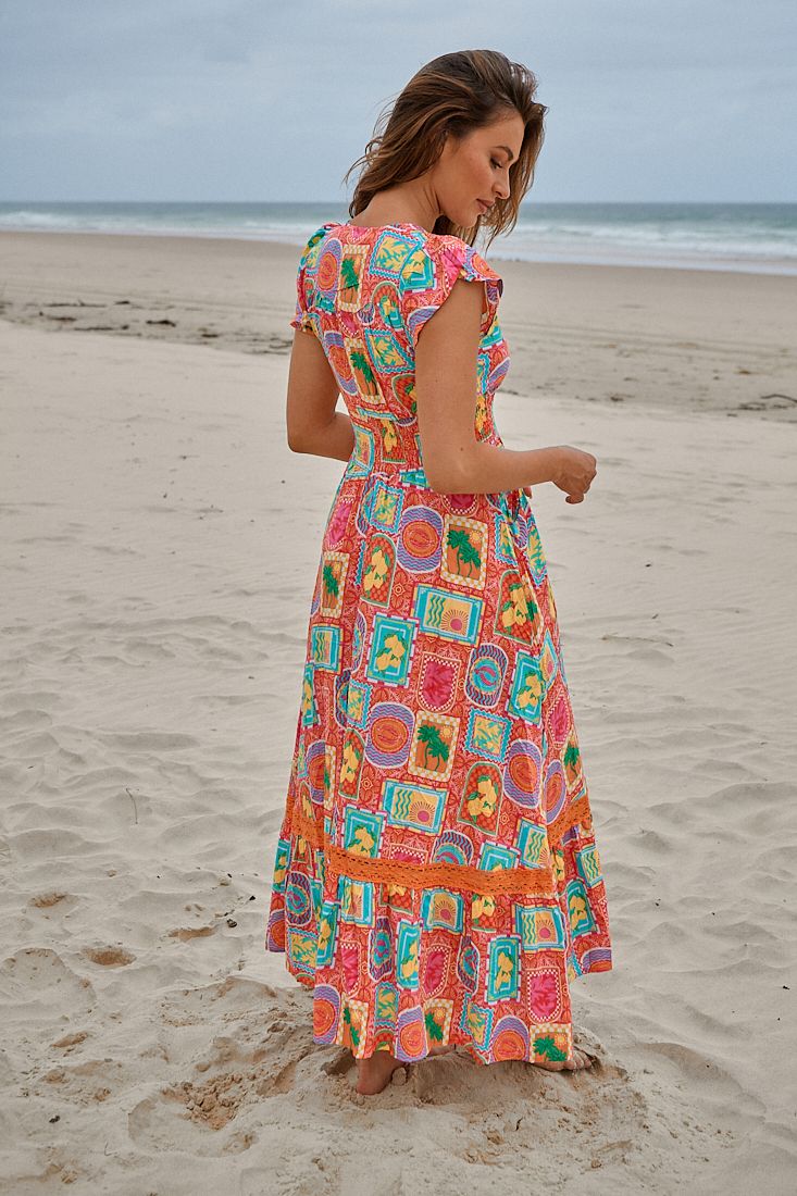 SICILY PRINT ROMI MAXI