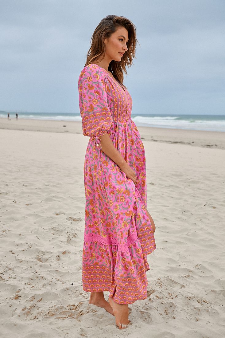 BEGONIA PRINT MOLLI MAXI