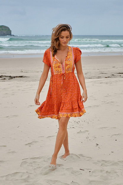 SUMMER SOLSTICE FAITHFUL MINI DRESS